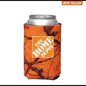 Orange Camo Can Cooler